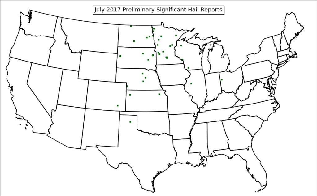 Revisiting Dakotas/Minnesota and High Plains Hail Events – July 2017